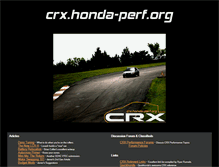 Tablet Screenshot of crx.honda-perf.org